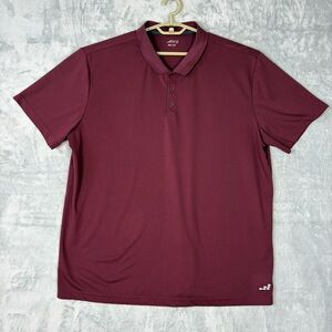 BCG Polo Golf Shirt Men's 3XL Maroon Red Short Sleeve
